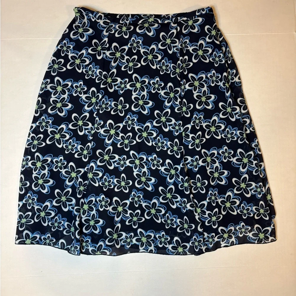 Dressbarn VTG Y2K women’s floral skirt swing-style multicolor floral print  M